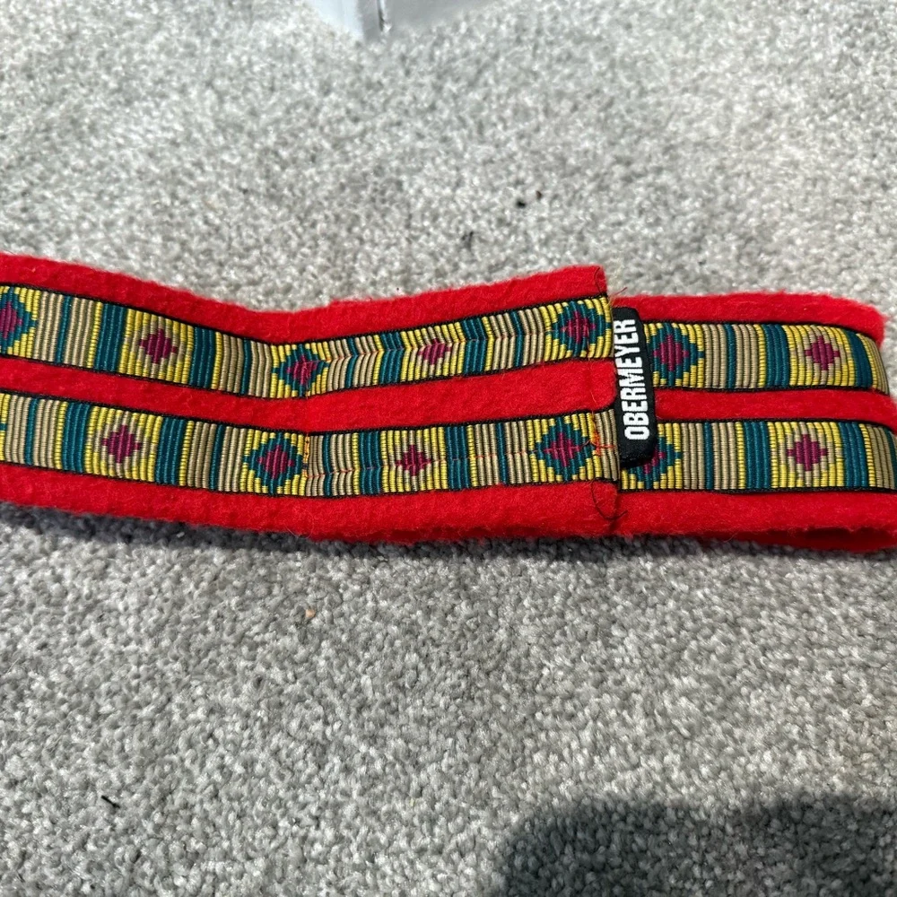 Obermeyer Red and‎ Patterned Headband